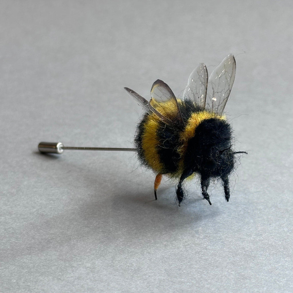 Needle Felted ‘Bumble Bee Pin’ #C
