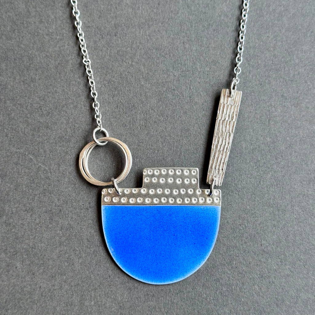 Neckpiece - Island Tidal - Matt Summer Blue Enamel