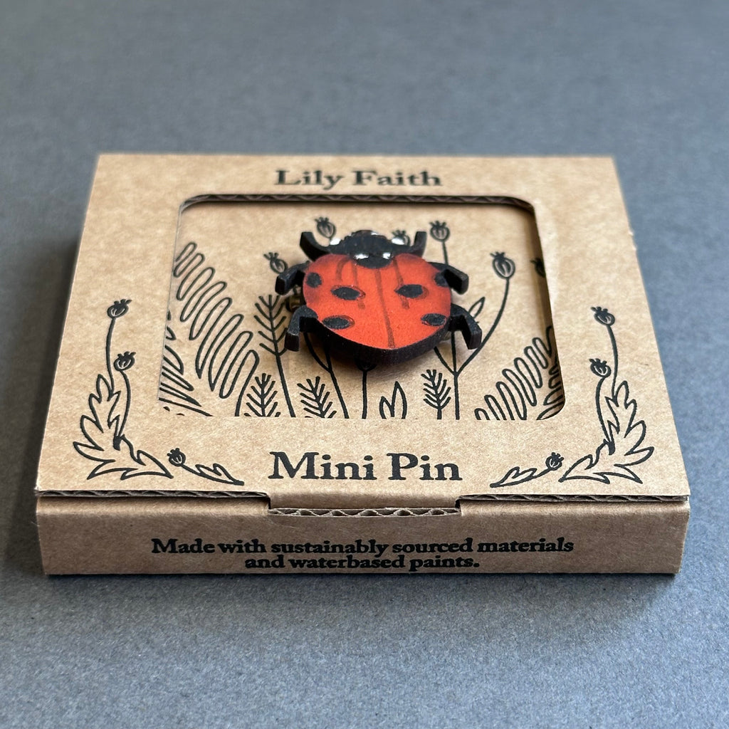 Mini Pin Brooch - Ladybird