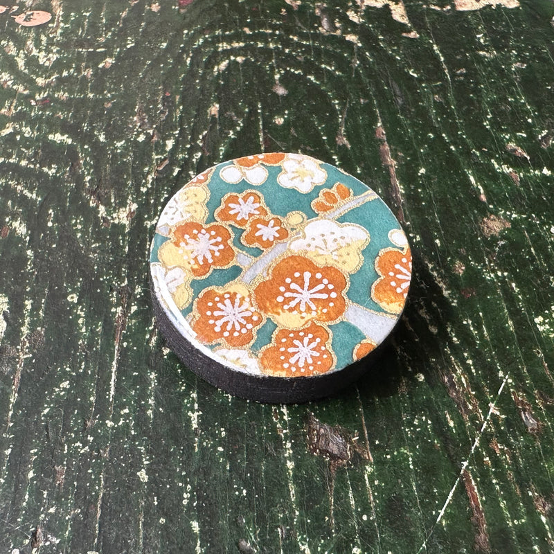 Draughts Brooch Sakura Teal