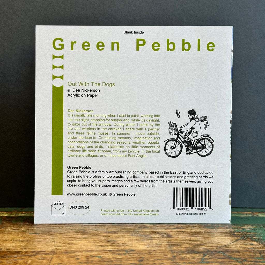 Green Pebble G/Card - Dee Nickerson - Out With The Dogs