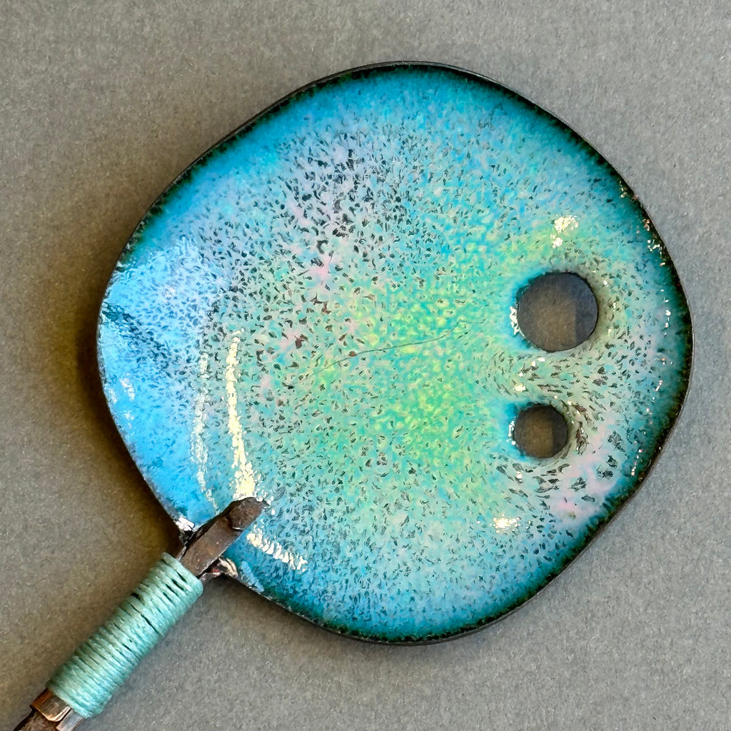 Decorative Enamel Spoon 'Old French Door Nail’