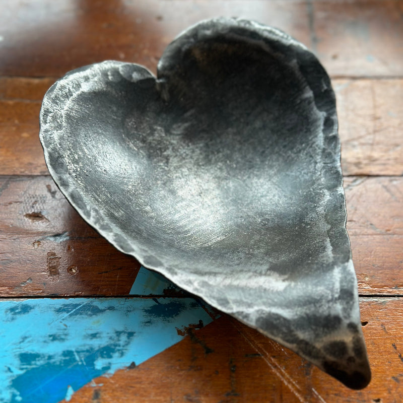 Hand Forged Shaped Dish - Heart