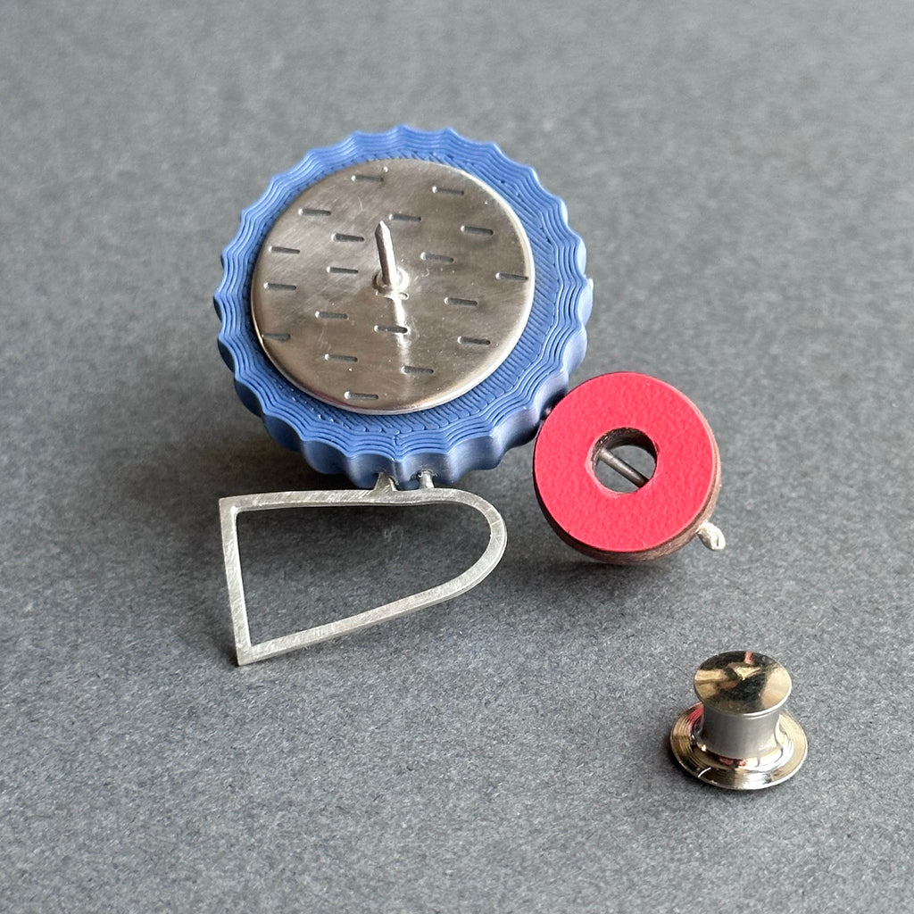 Shape & Form Brooch - Rhubarb, Pistachio & Lavender