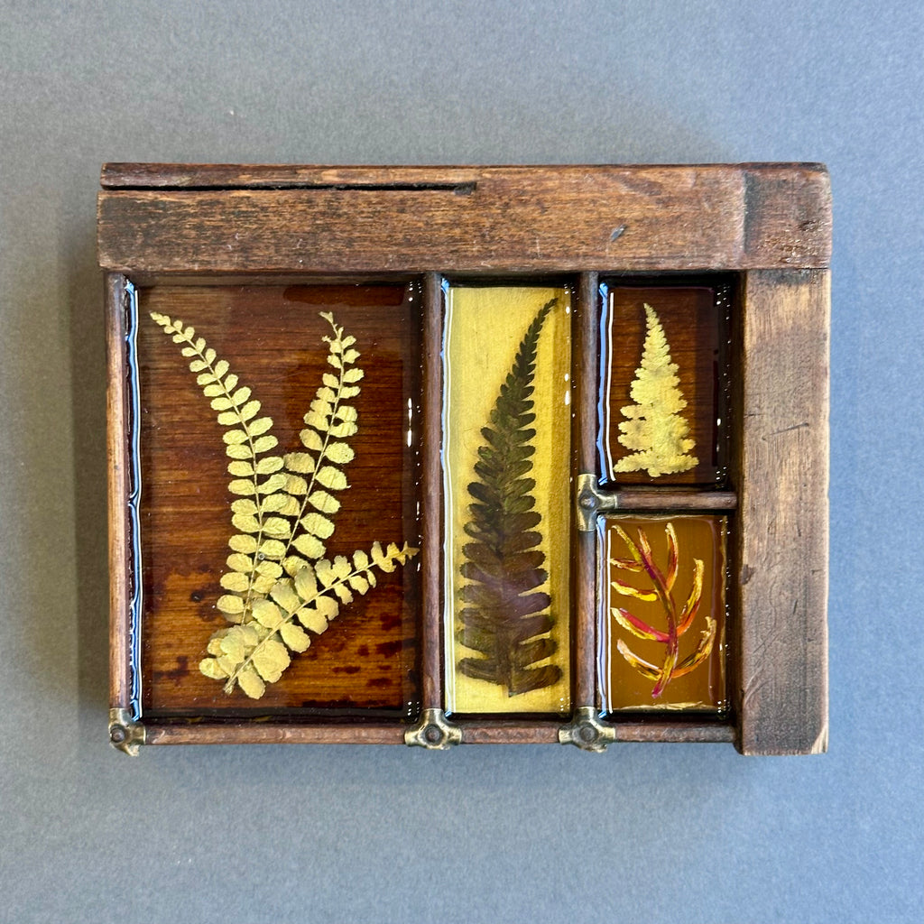 Mixed Media Garden Ferns #386