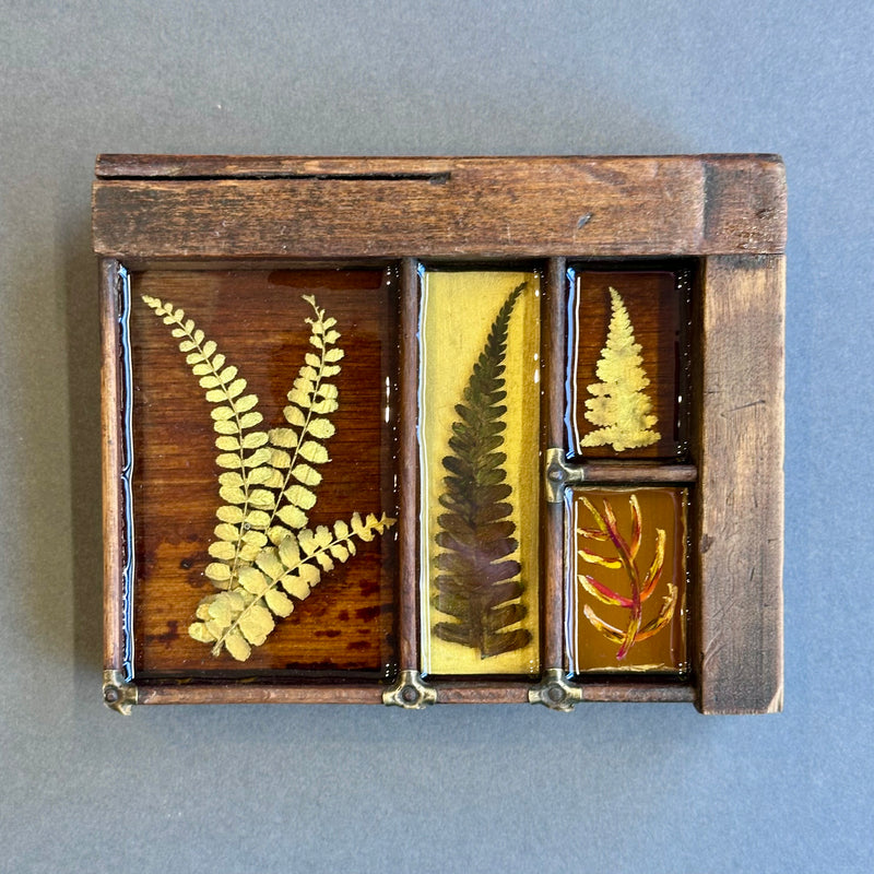 Mixed Media Garden Ferns #386