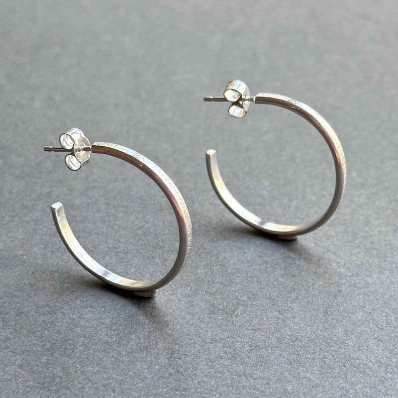 Leaf Earrings - 3/4 Hoop - Large