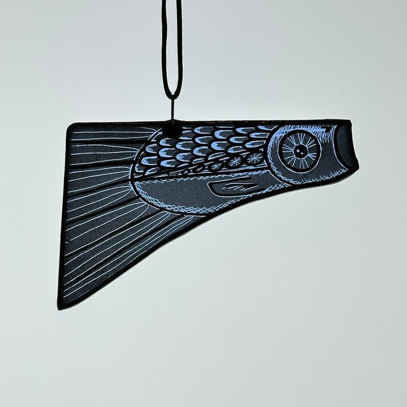 Stained Glass - Fish - Tiny (Ice Blue) #i