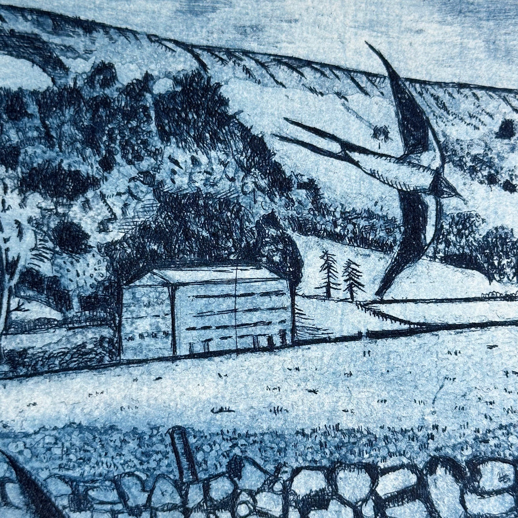 Etching - Hay Meadows - Unframed