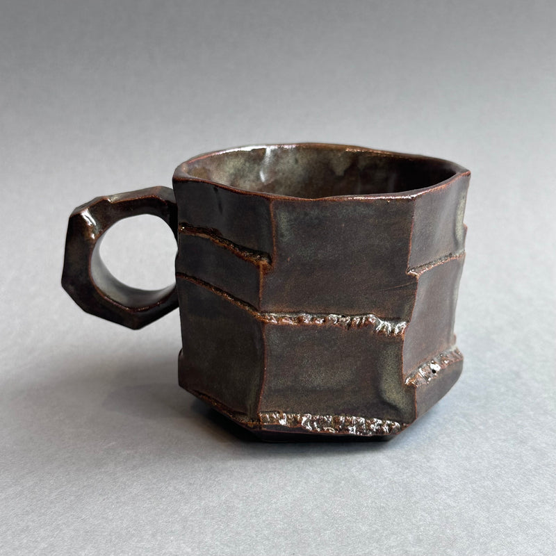 Kurinuki Mug - Iron Glaze #H