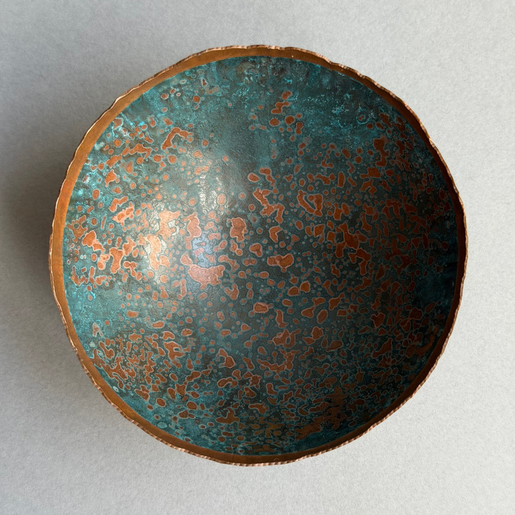 Patinated Copper Bowl - 8cm