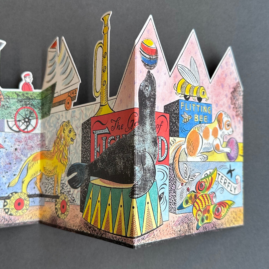 Die-Cut Card - Emily Sutton - Tin Toys, Cats to Dog