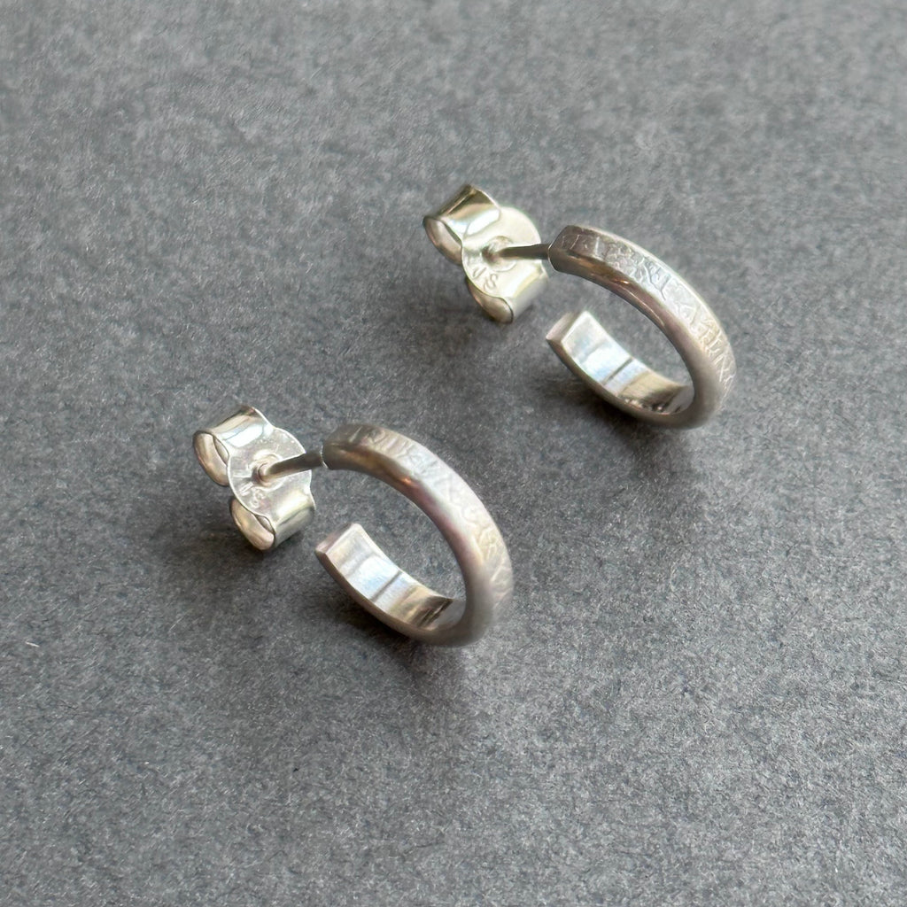 Leaf Earrings - 3/4 Hoop - Small