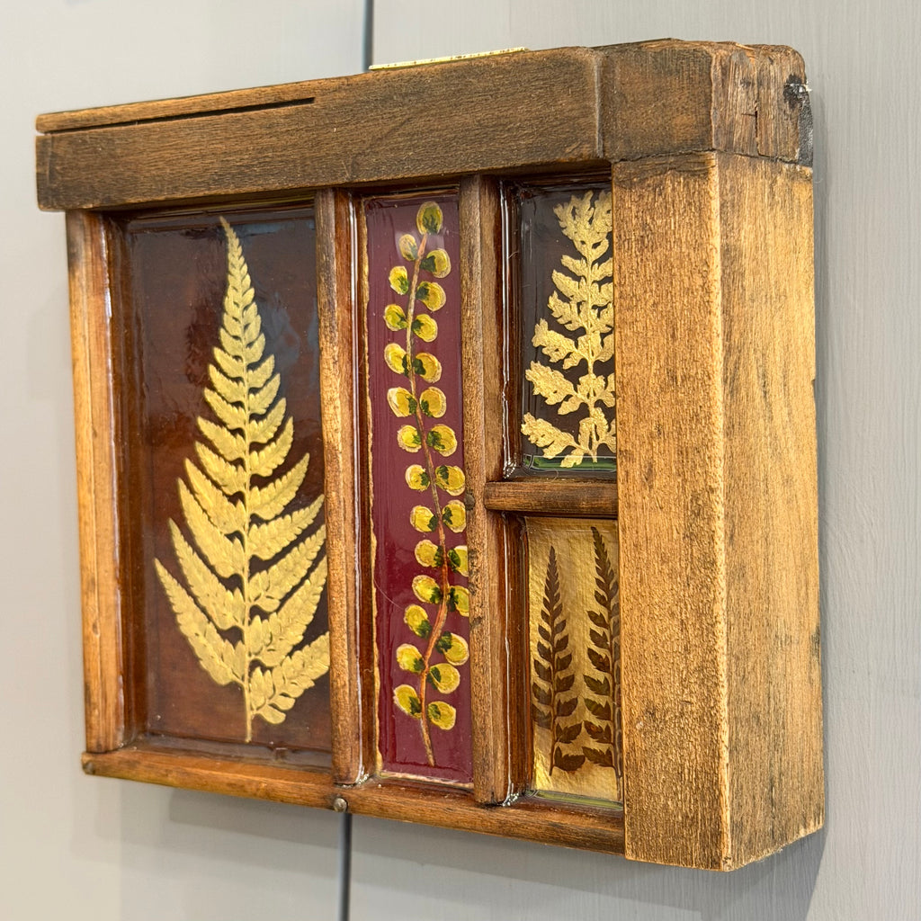 Mixed Media Garden Ferns #571