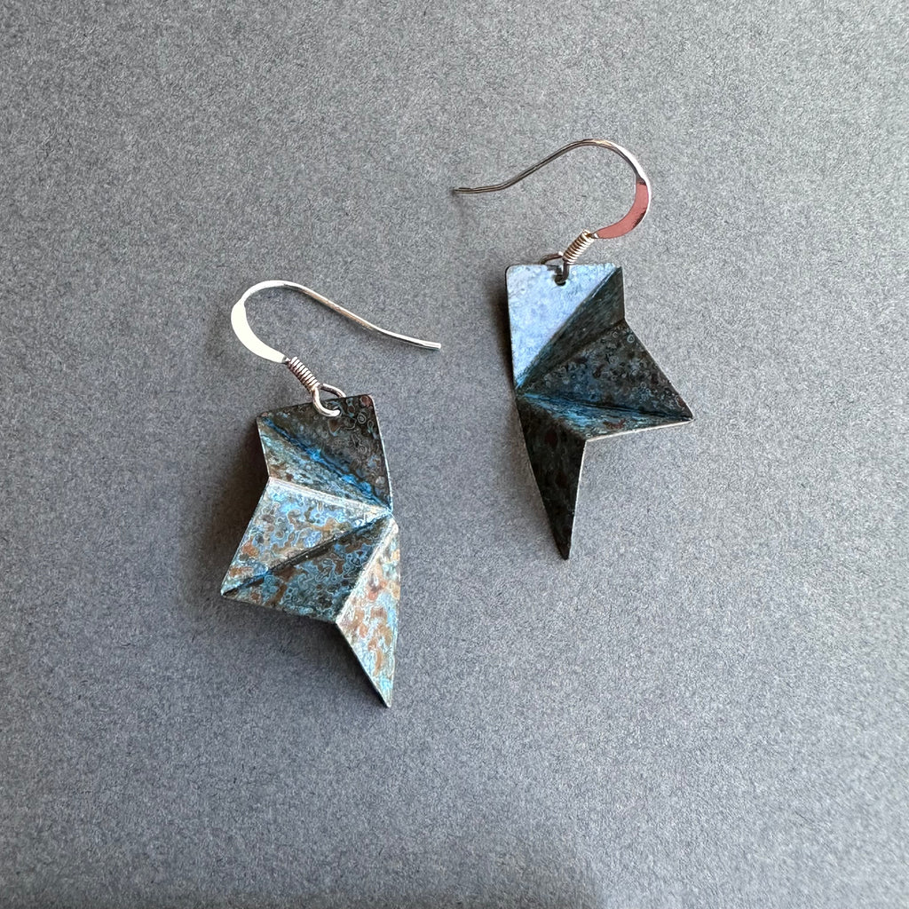 Origami Drop Earrings