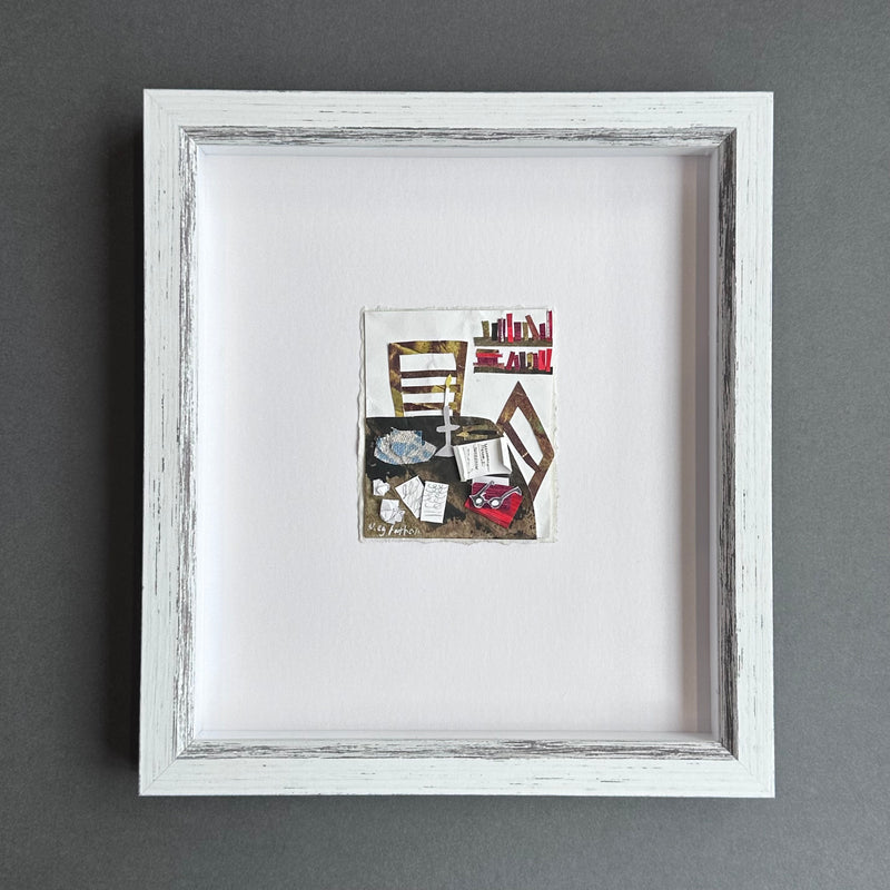 Original Collage - Mr Bronte’s Study - Framed