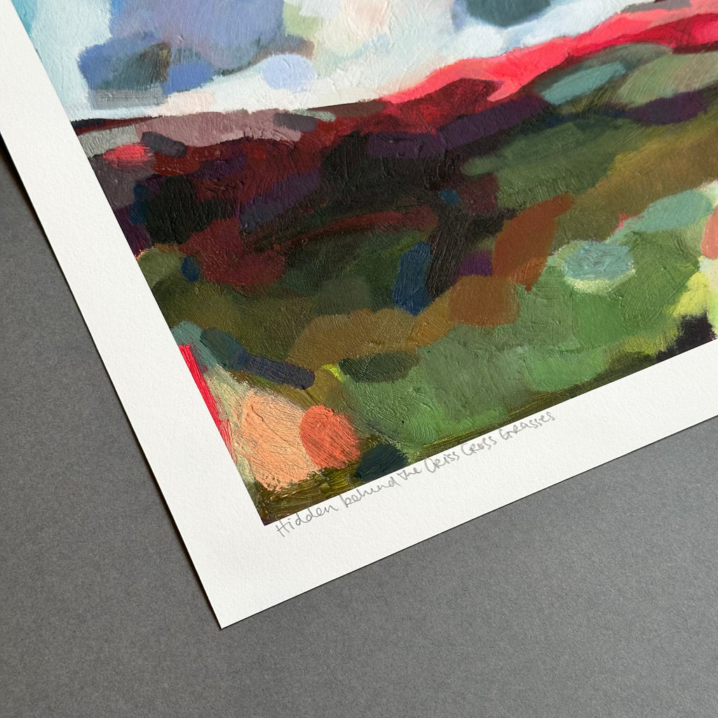 Fine Art Print - Hidden Behind the Criss Cross Grasses - Unframed