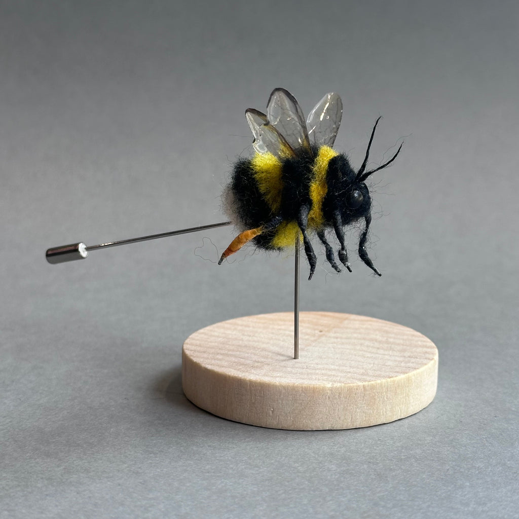 Needle Felted ‘Bumble Bee Pin’ #A