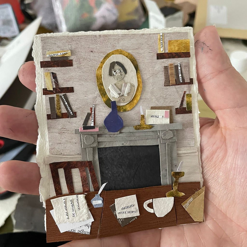 Original Collage - The Dining Room - Framed