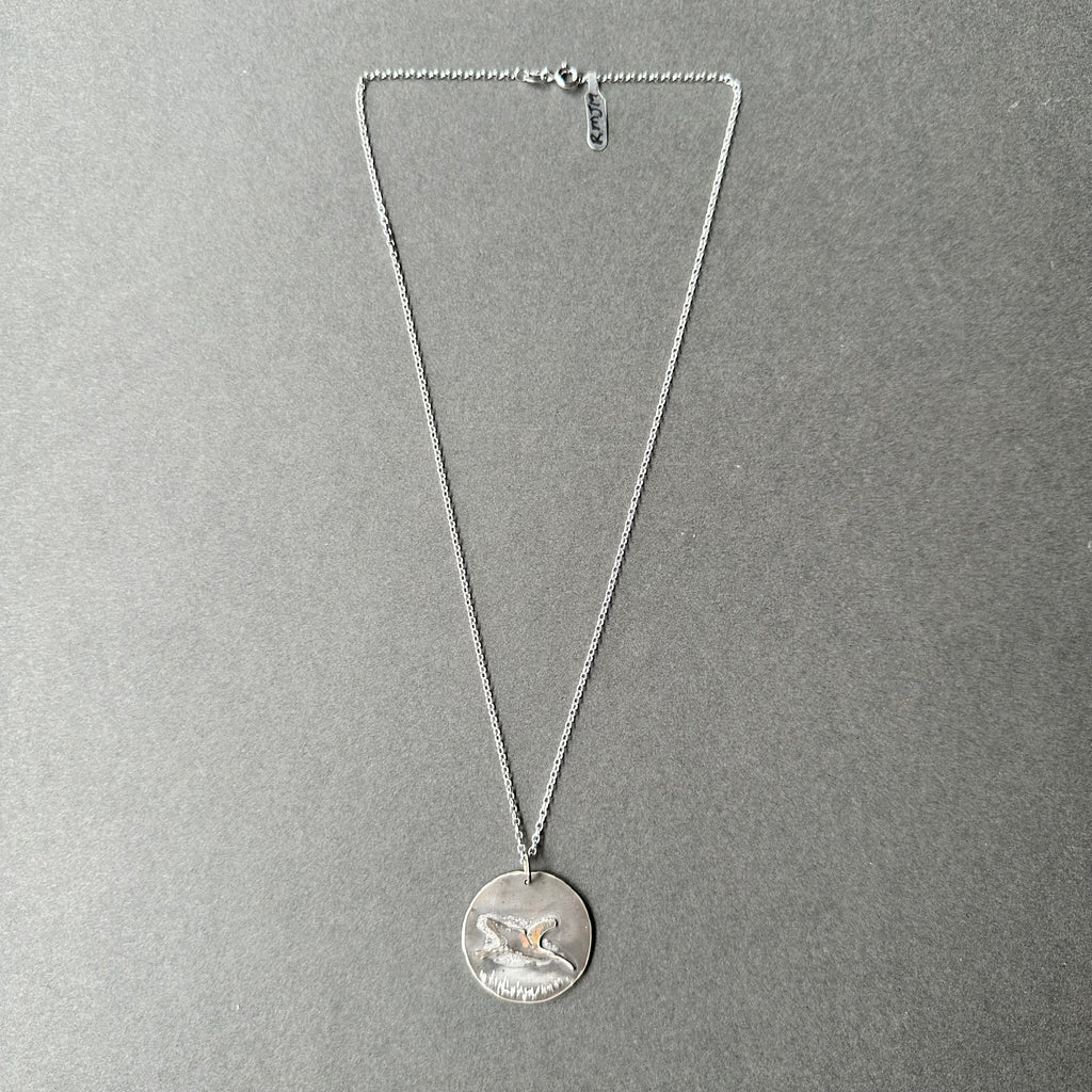 Sterling Silver Pendant - Curlew in Flight