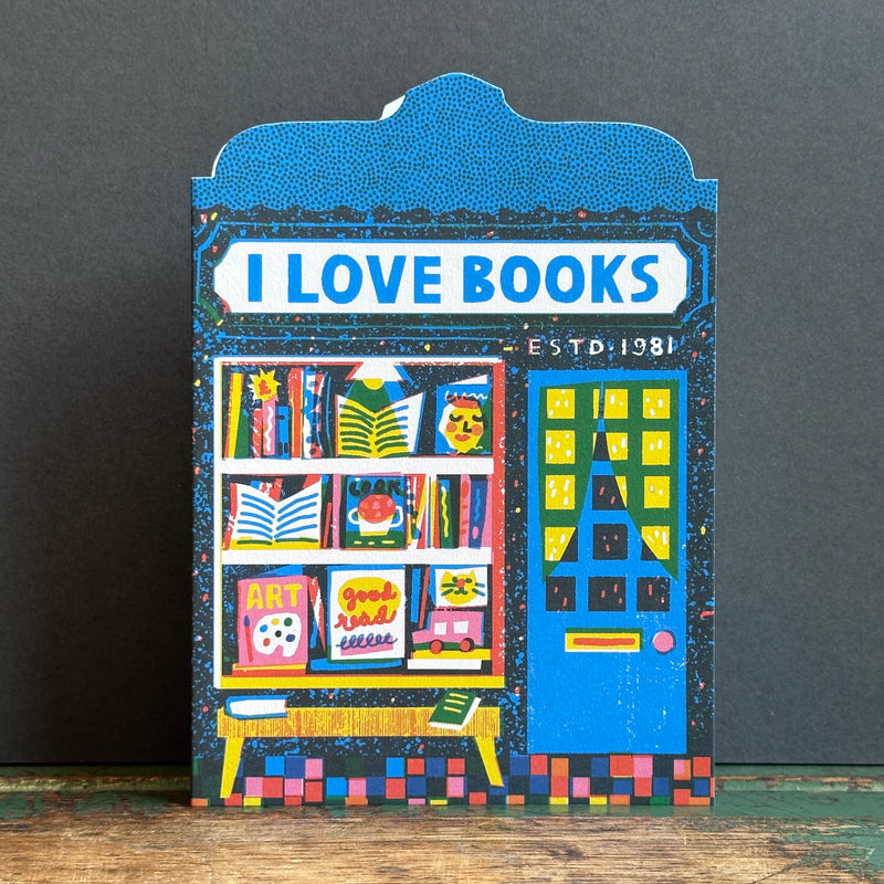 Die Cut Card Book Shop