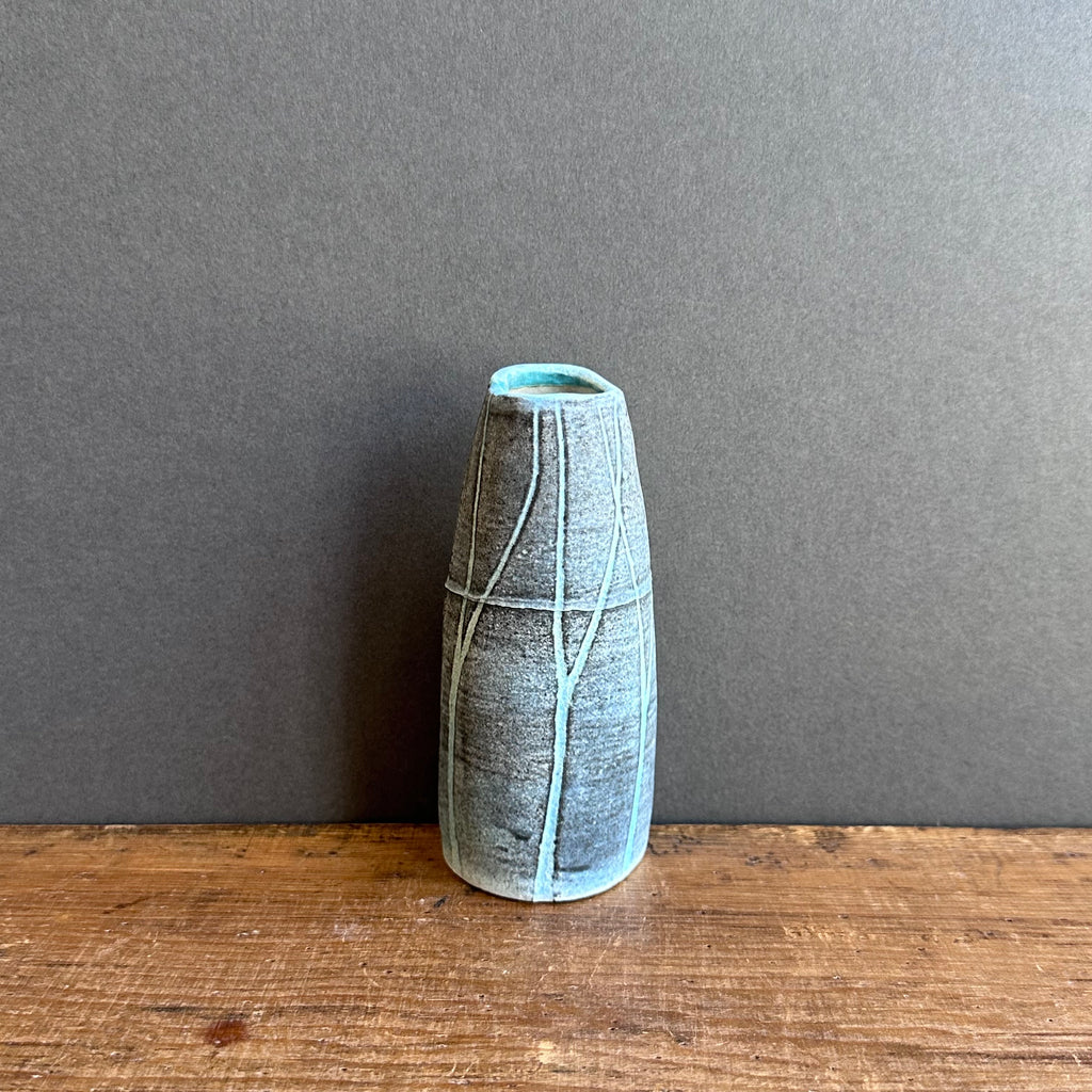 Curved Vase - Small - Dark Woodland