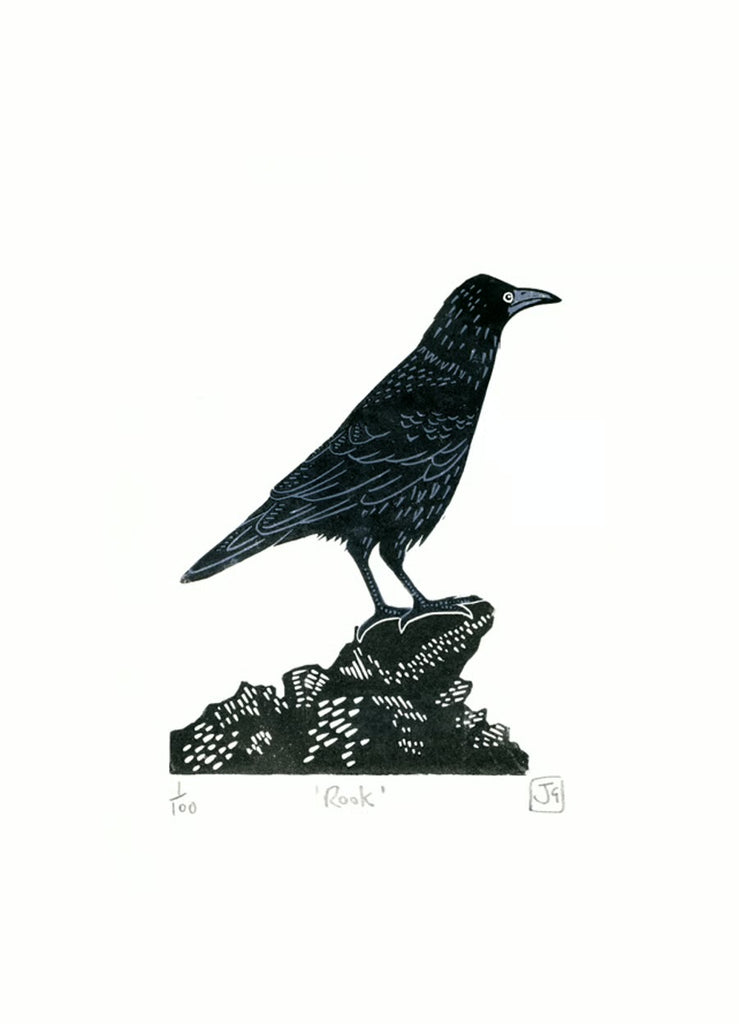 A4 - Rook - Linocut Print - Unframed