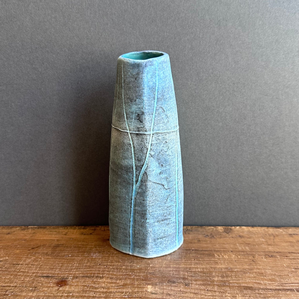 Curved Vase - Medium - Dark Woodland (A)