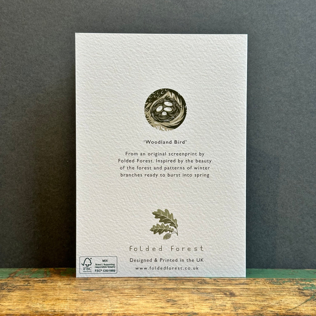 G/Card - Folded Forest - Woodland Bird