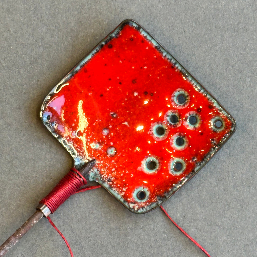 Decorative Enamel Spoon 'Rusty Nail’