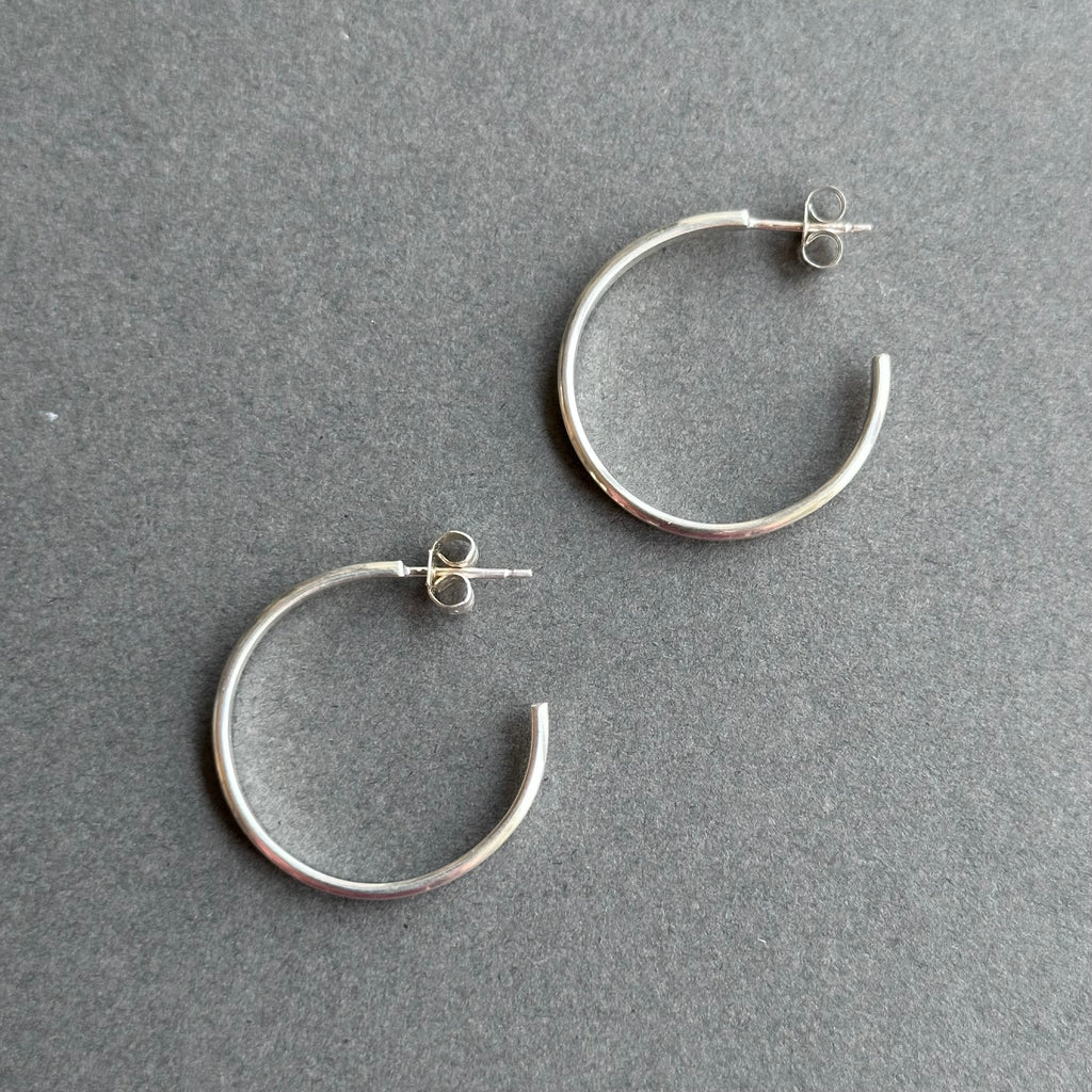 Leaf Earrings - 3/4 Hoop - Large