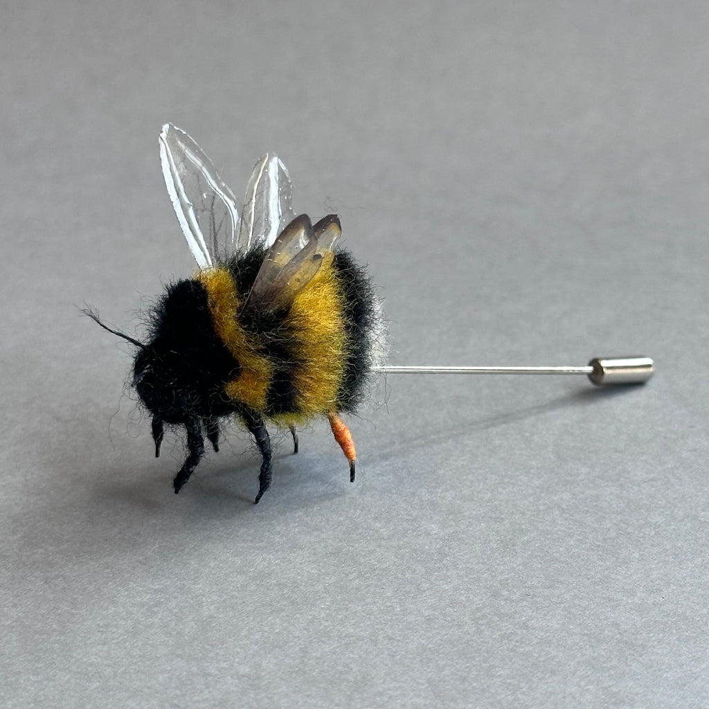 Needle Felted ‘Bumble Bee Pin’ #C