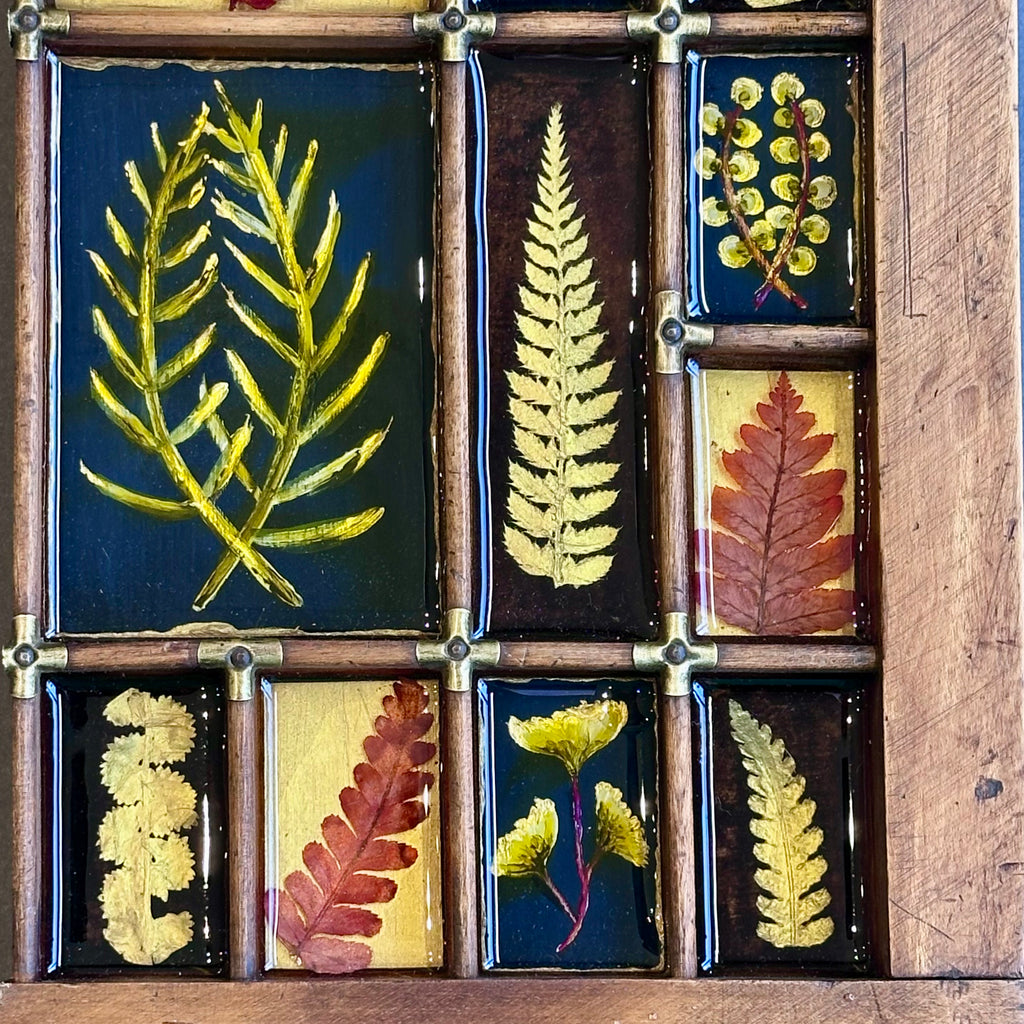 Mixed Media Garden Ferns #382