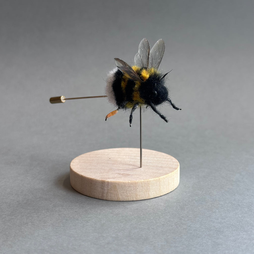 Needle Felted ‘Bumble Bee Pin’ #B
