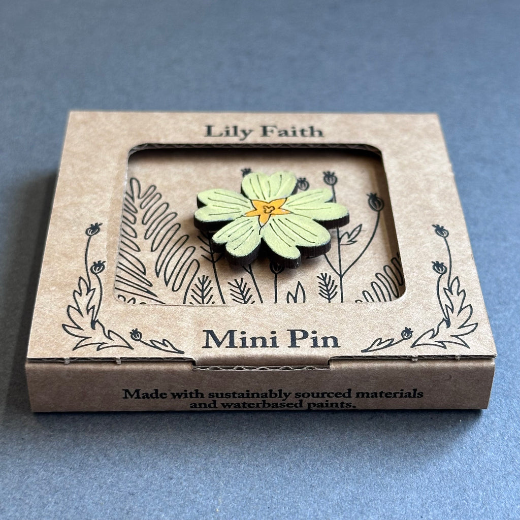 Mini Pin Brooch - Primrose