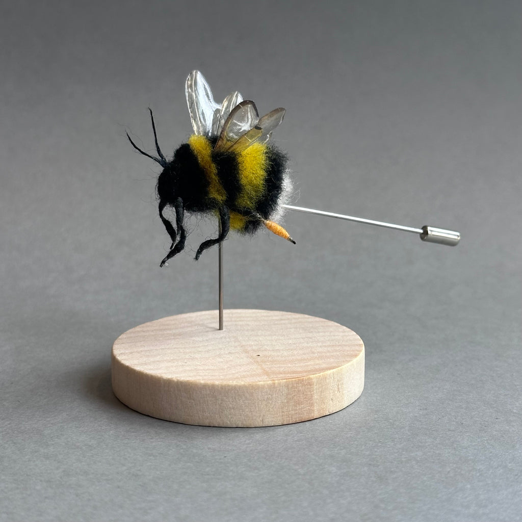 Needle Felted ‘Bumble Bee Pin’ #A