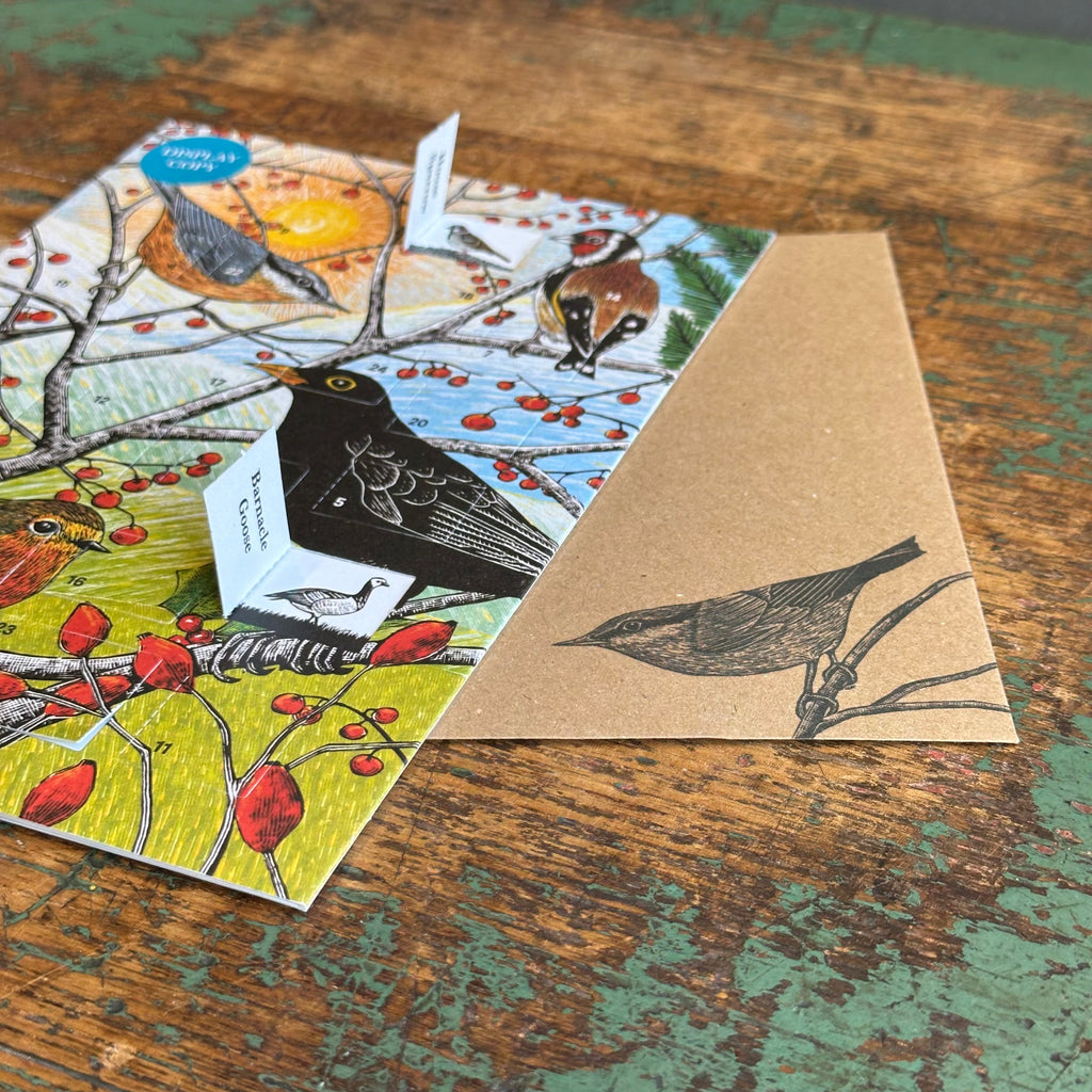 Advent Calendar G/Card  - Molly Lemon - British Birds