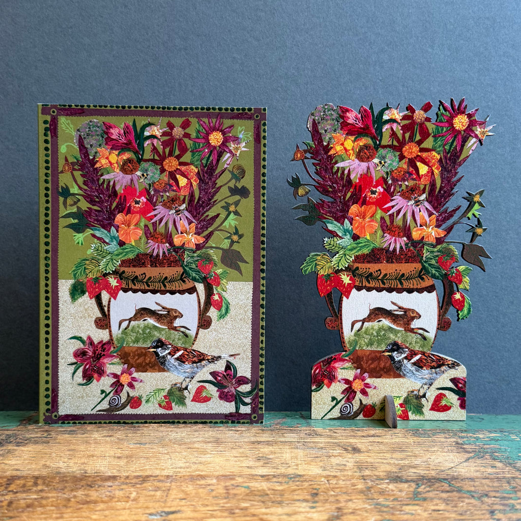 Wooden Keepsake with Greeting Card - Berries & Blooms