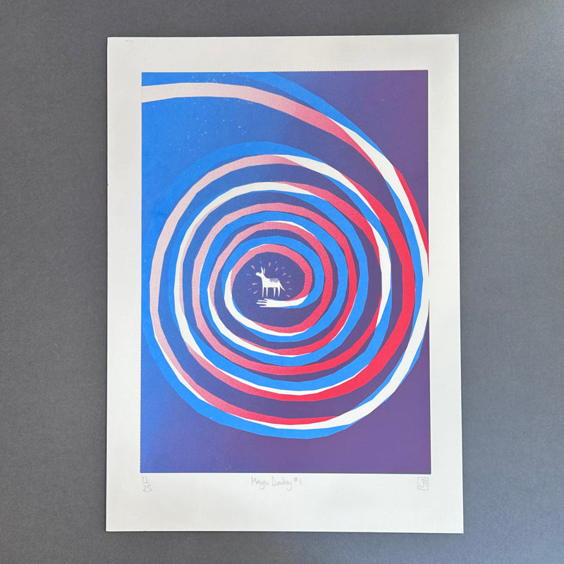 A3 - Magic Donkey No.1 - Screen Print - Unframed