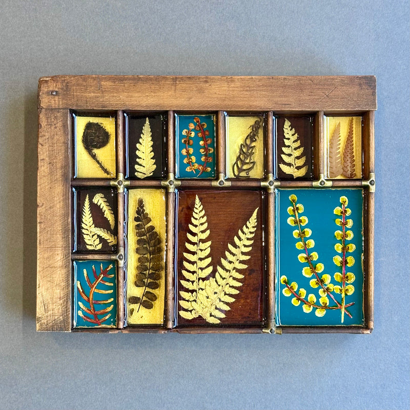Mixed Media Garden Ferns #384