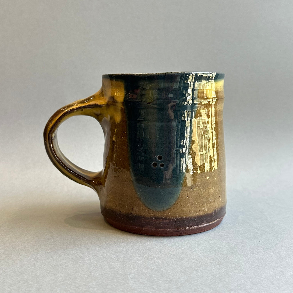 Mug - Cream & Blue - Dots