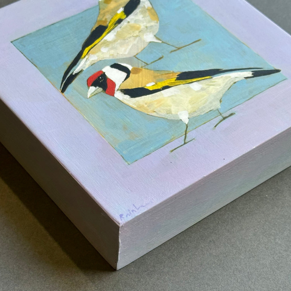 Acrylic on Board - ‘Two Goldfinches’