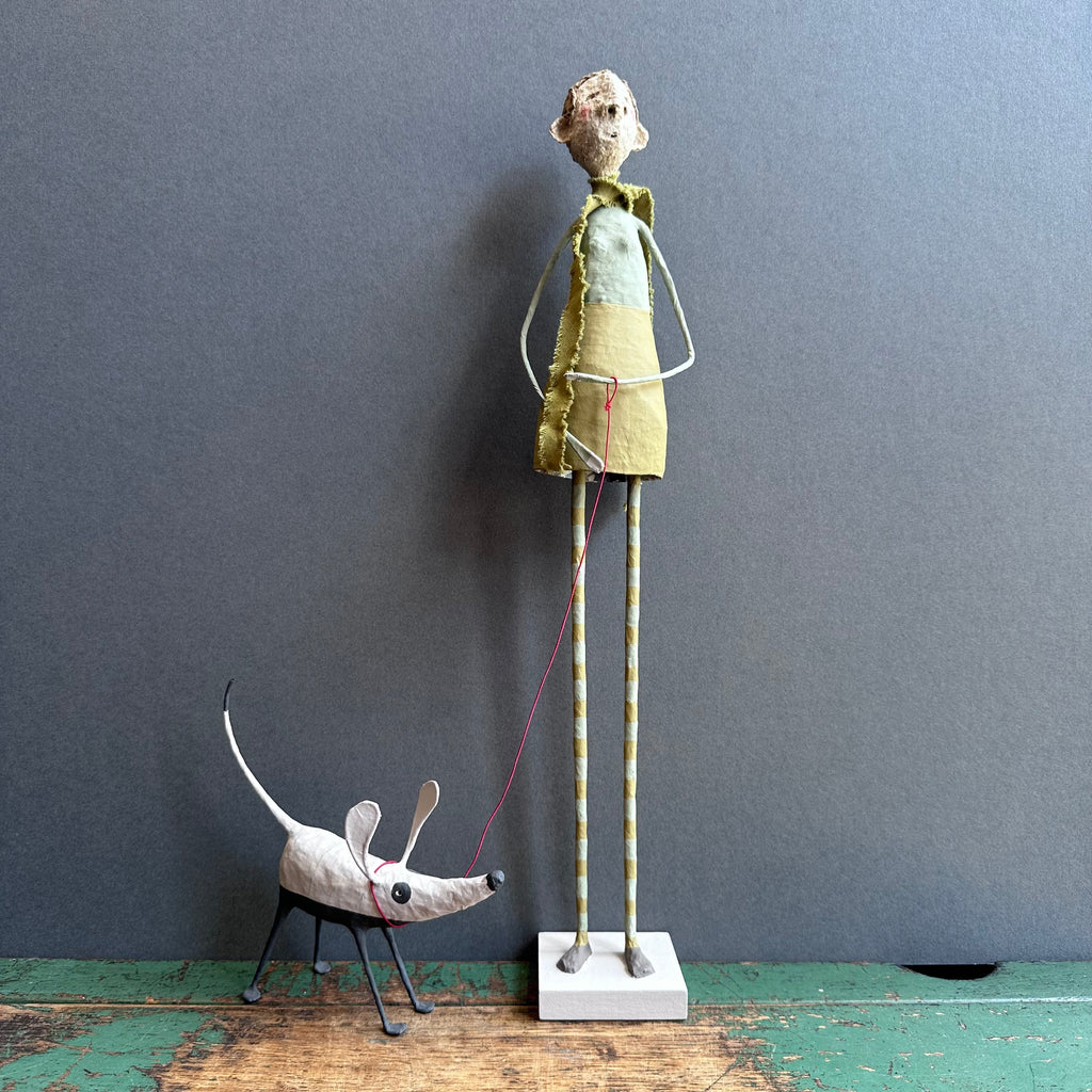 Paper Mache Sculpture ‘Eve & Soloman the Dog’