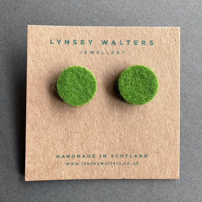 Colourful Stud Earrings 'Green'