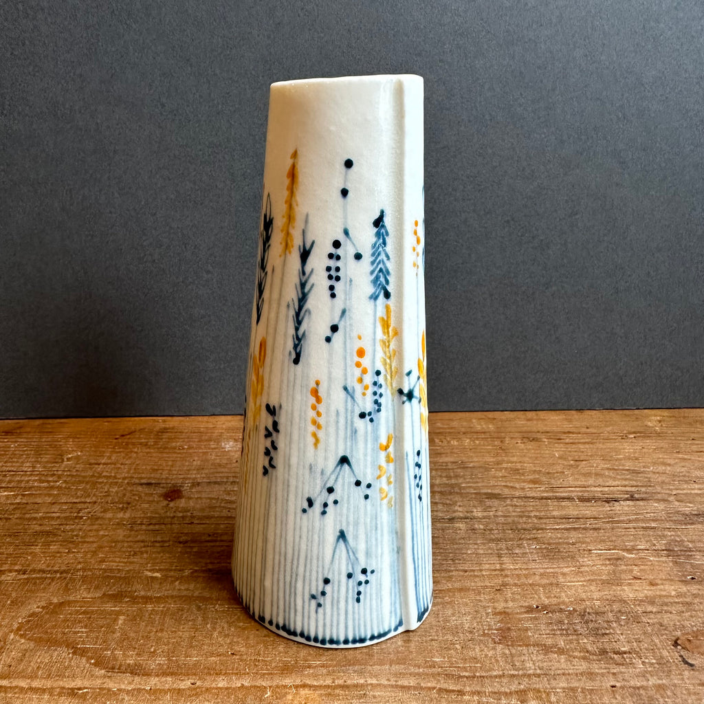 Meadow Pattern Tapered Vase - Small