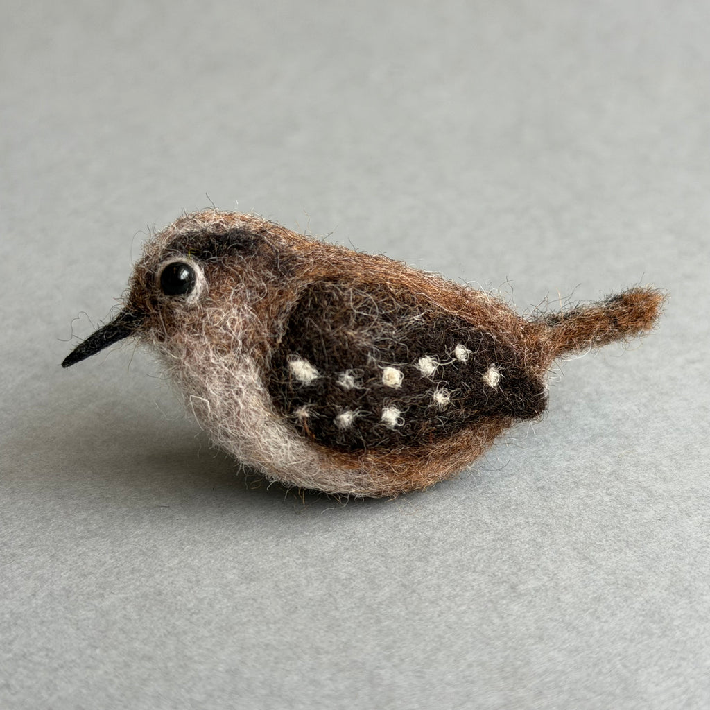 Needle Felted ‘Jenny Wren’ Brooch