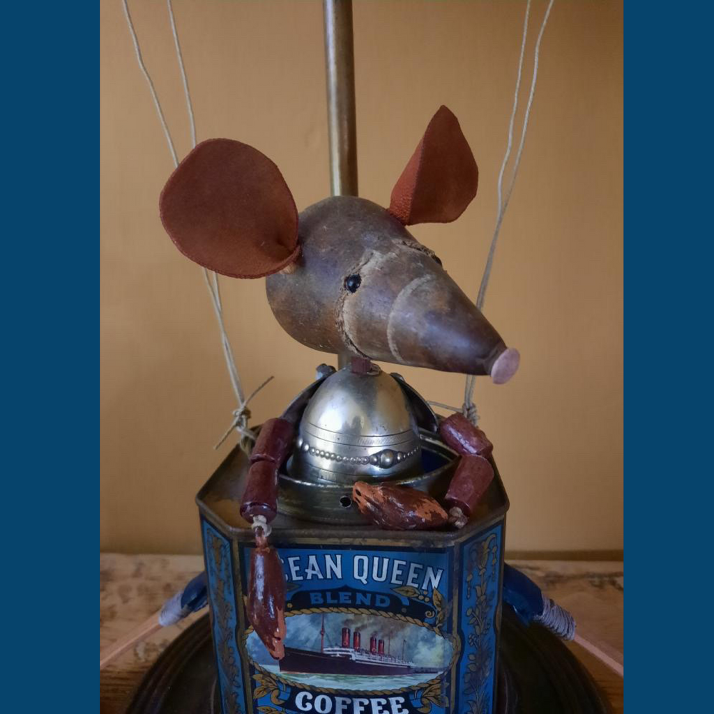 Vintage Mixed Media Sculpture - Sailing Through Distant Skies