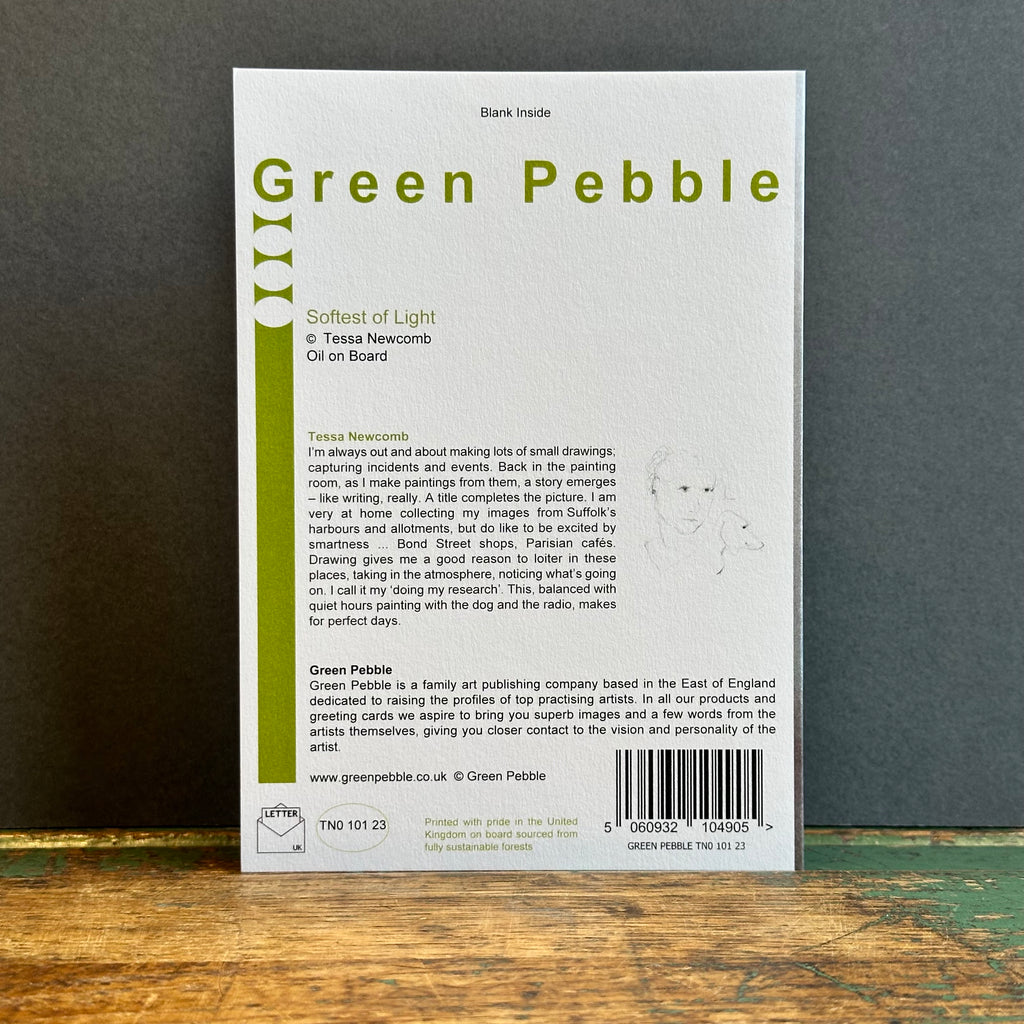 Green Pebble G/Card - Tessa Newcomb - Softest of Light
