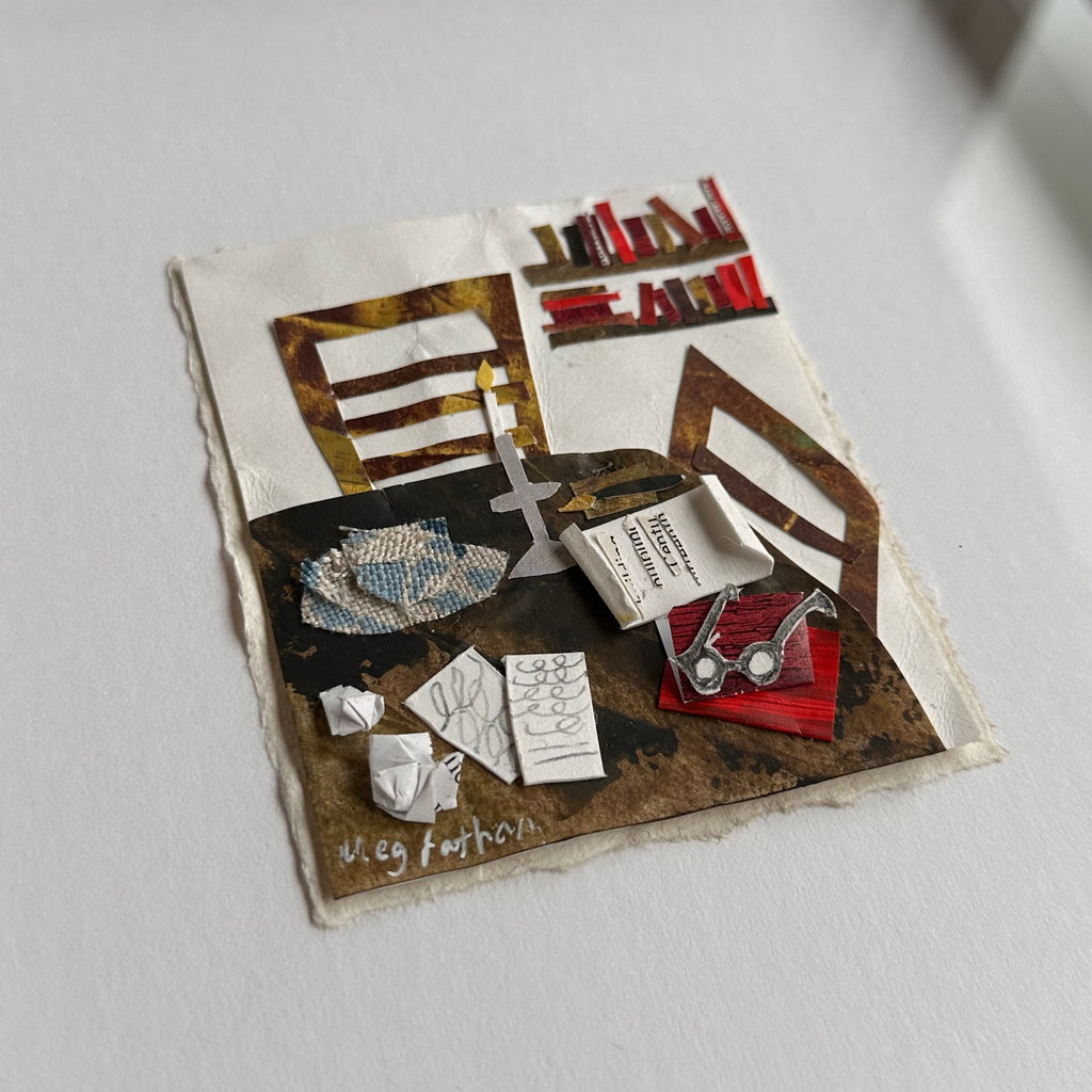 Original Collage - Mr Bronte’s Study - Framed