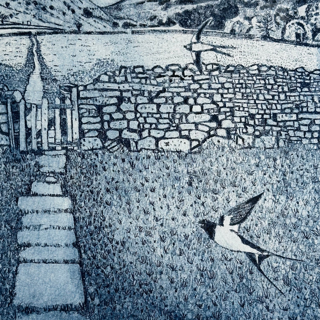 Etching - Hay Meadows - Unframed
